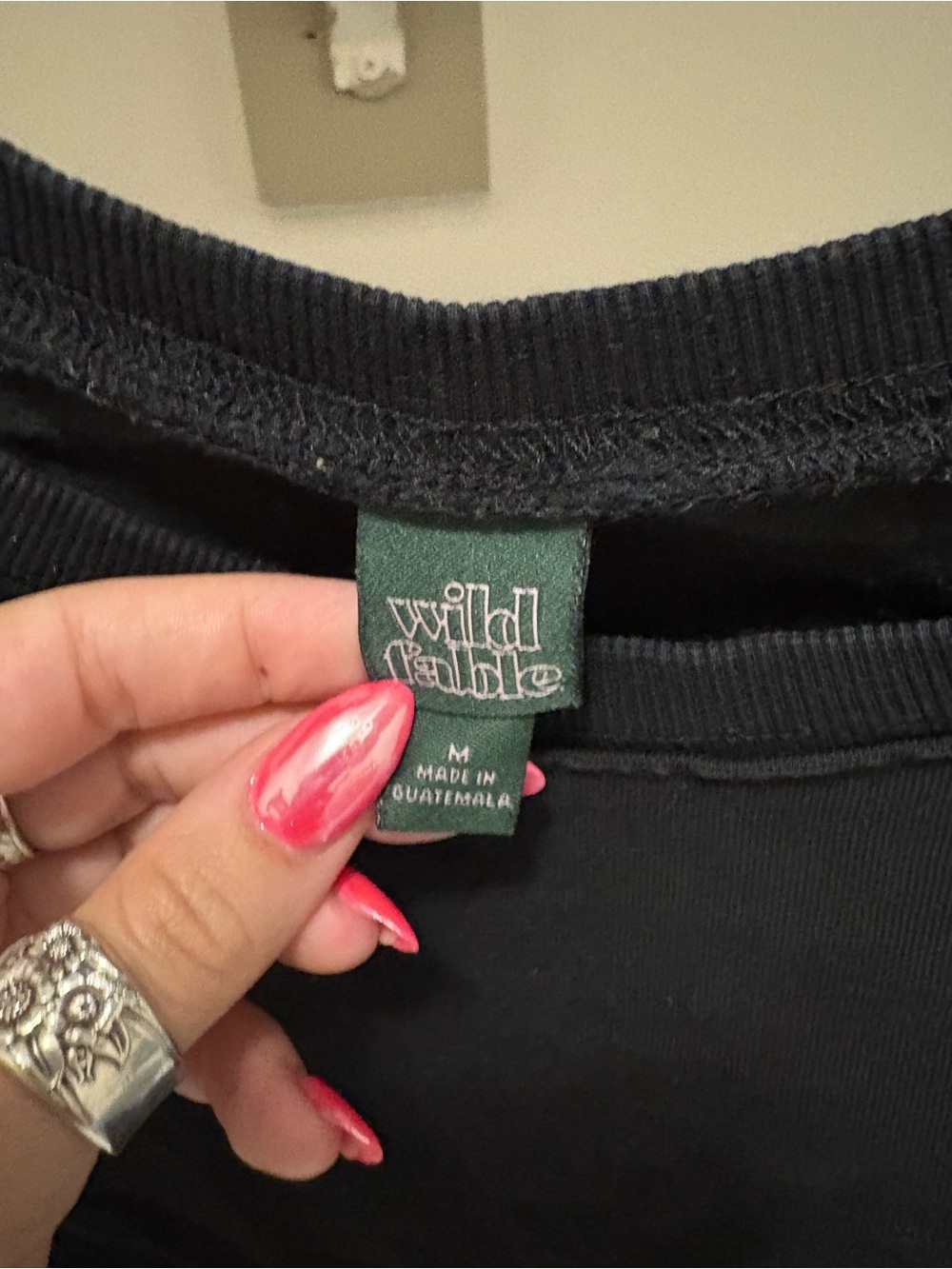 wild fable Black Crewneck Top - Black